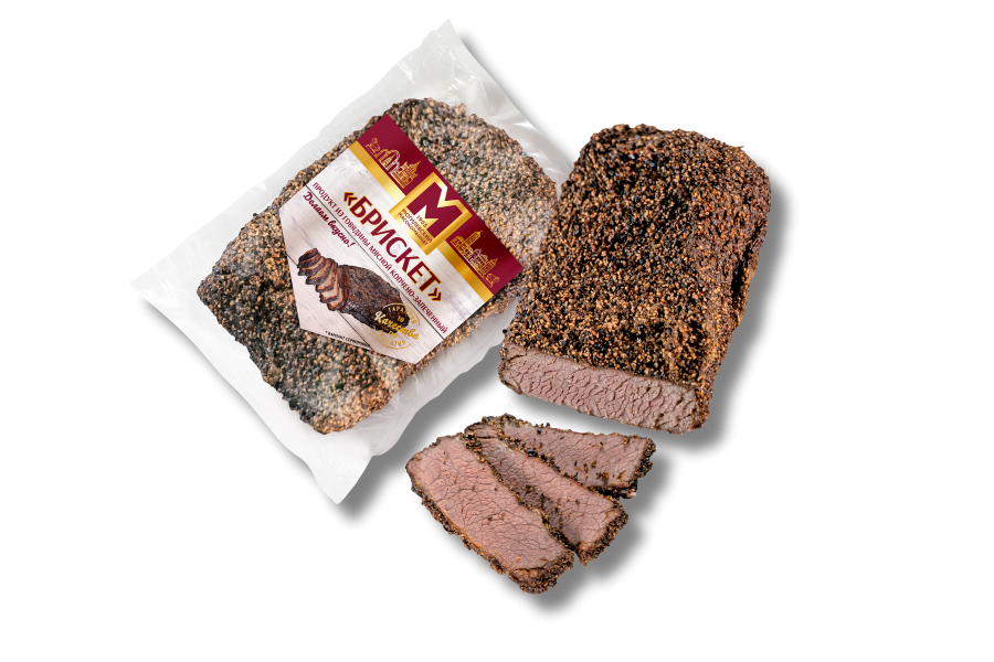 Продукт из <b>говядины</b> мясной копчено-запеченый "Брискет"